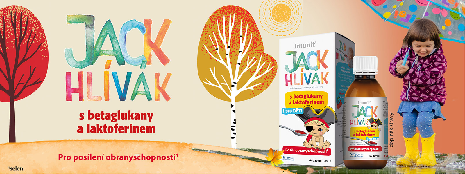 Hlíva JACK HLÍVÁK s betaglukany a laktoferinem