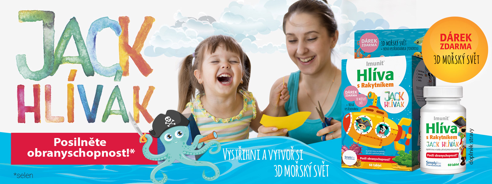 Hlíva ústřičná PRO DĚTI s Rakytníkem JACK HLÍVÁK